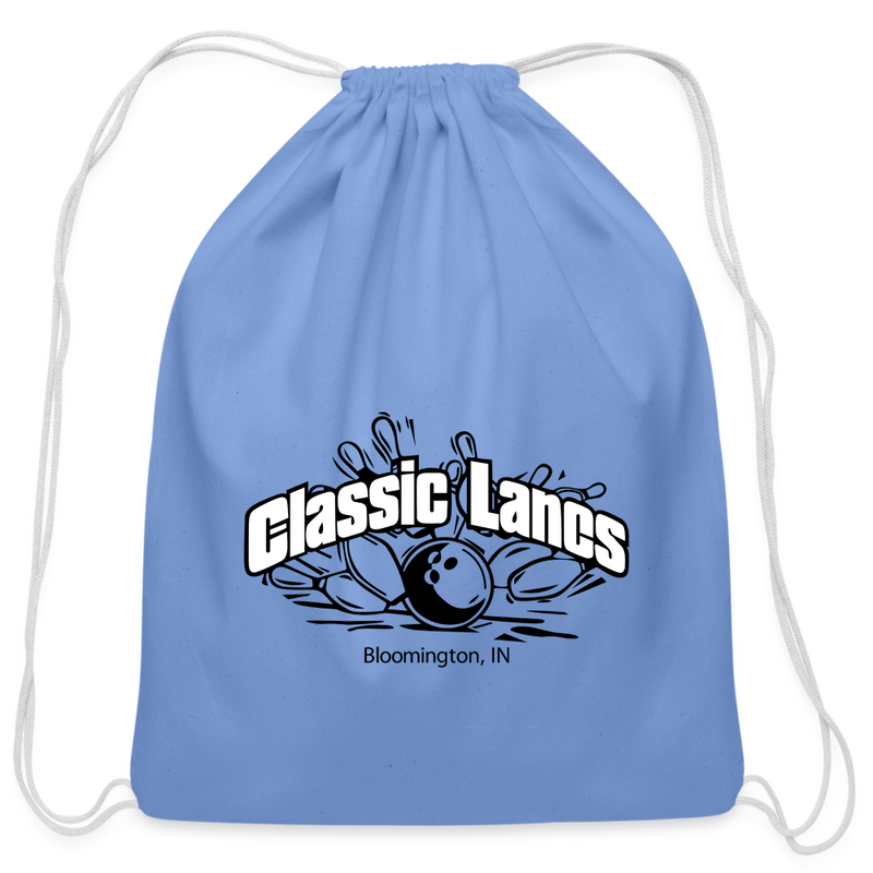 Cotton Drawstring Bag - carolina blue