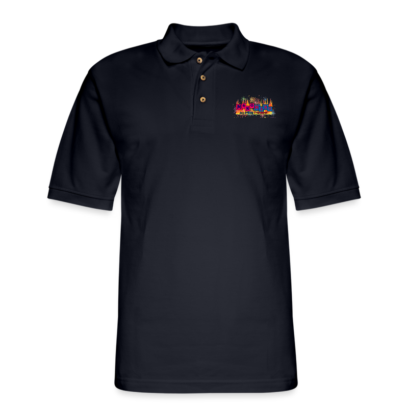 ST4L Sports Men's Pique Polo Shirt - Meno/Mano - midnight navy