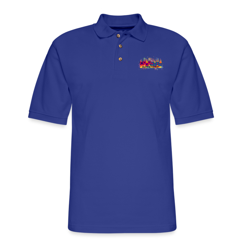 ST4L Sports Men's Pique Polo Shirt - Meno/Mano - royal blue