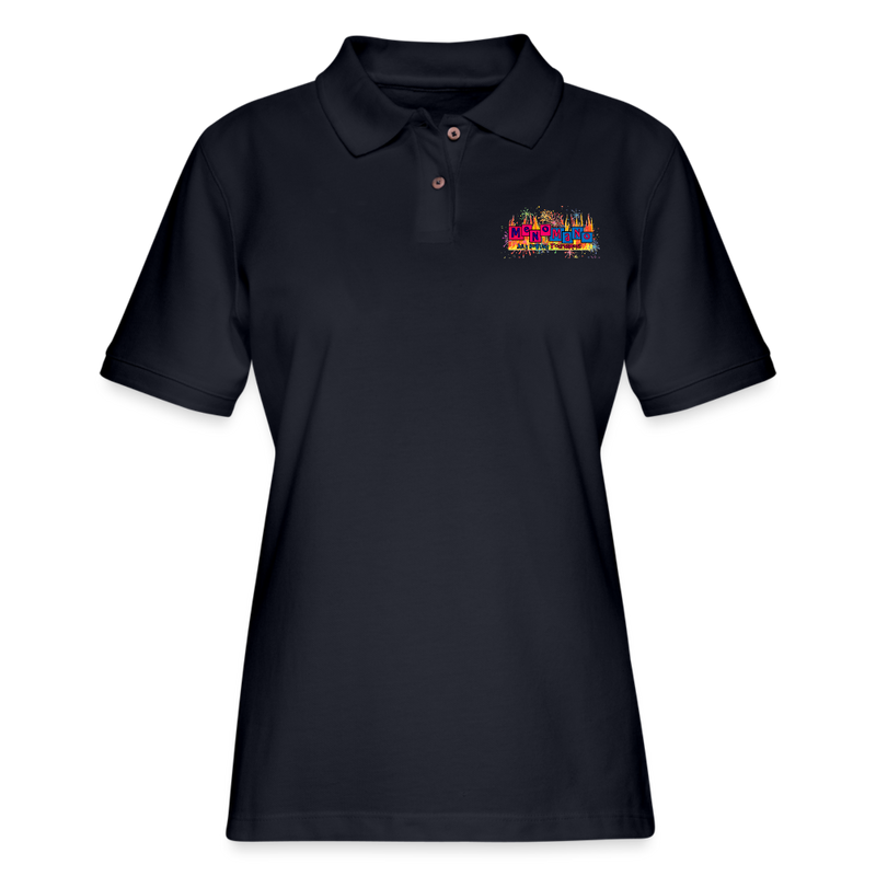 ST4L Sports Women's Pique Polo Shirt -  Meno/Mano - midnight navy