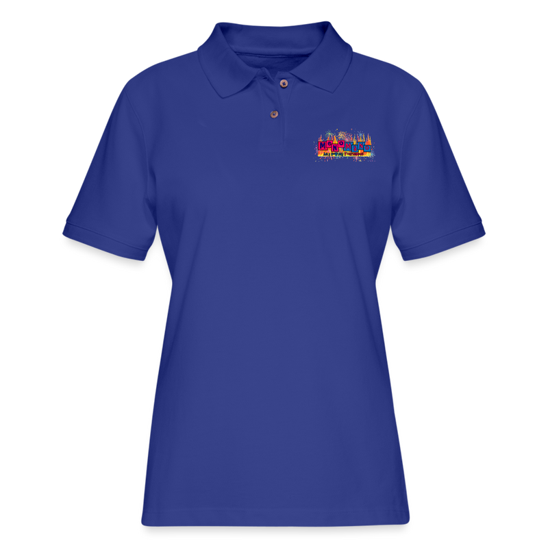 ST4L Sports Women's Pique Polo Shirt -  Meno/Mano - royal blue