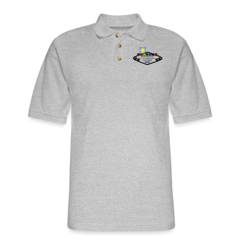 ST4L Sports Men's Pique Polo Shirt - IGBO 2025 - heather gray