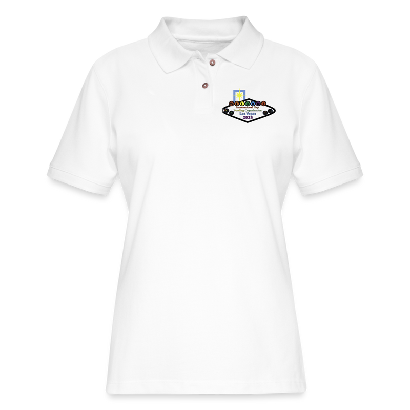 ST4L Sports Women's Pique Polo Shirt - IGBO 2025 - white