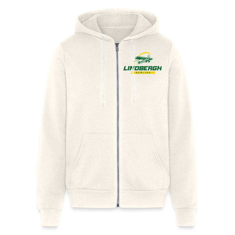 ST4L Sports Bella + Canvas Unisex Full Zip Hoodie Lindbergh Bowling - vintage white