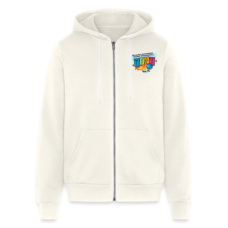 ST4L Sports Bella + Canvas Unisex Full Zip Hoodie - RIOT - vintage white