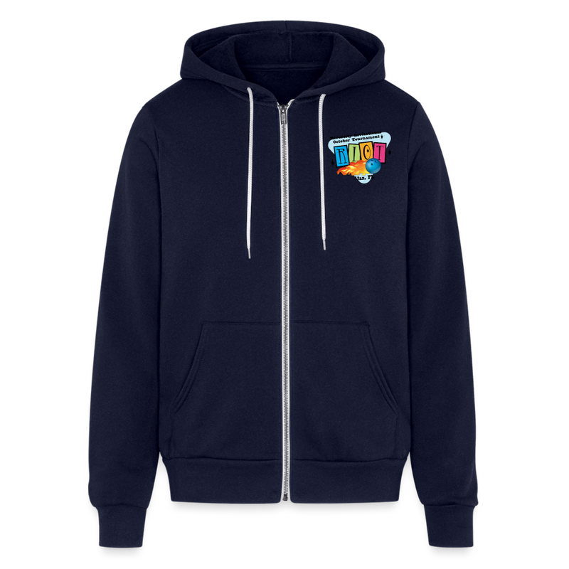 ST4L Sports Bella + Canvas Unisex Full Zip Hoodie - RIOT - navy