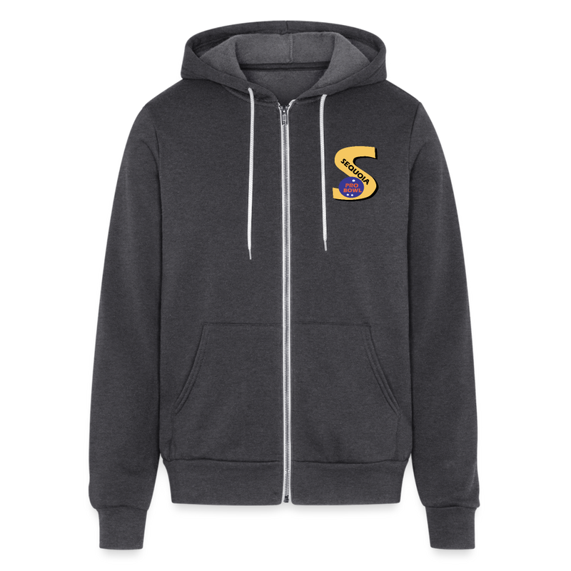 ST4L Sports Bella + Canvas Unisex Full Zip Hoodie - Sequoia Pro Bowl - charcoal grey