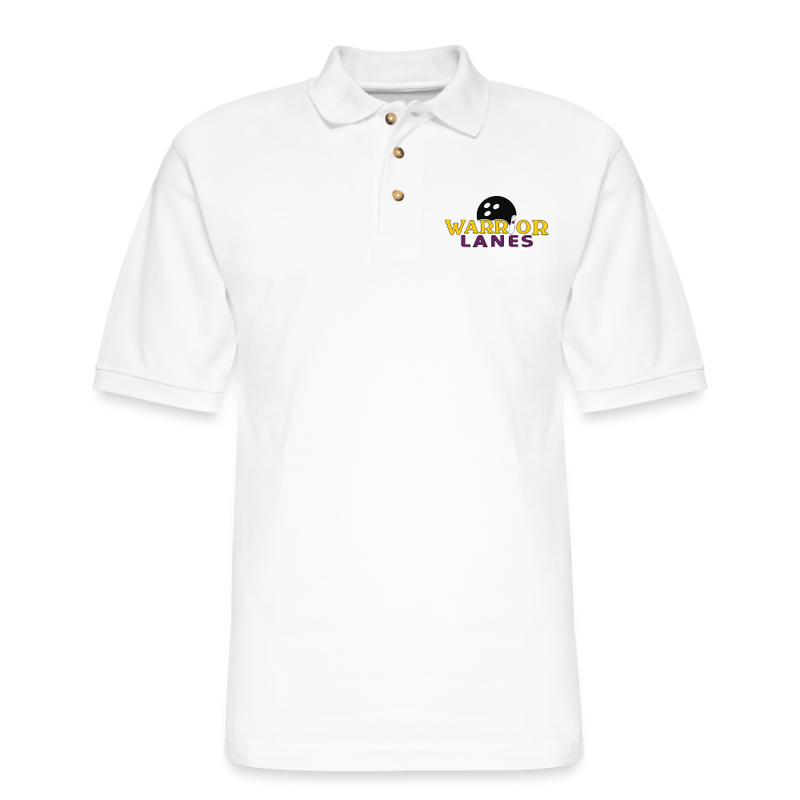 ST4l Sports - Men's Pique Polo Shirt -  Warrior Lanes - white