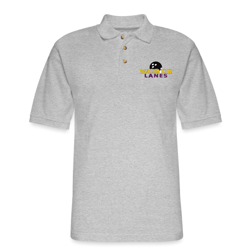 ST4l Sports - Men's Pique Polo Shirt -  Warrior Lanes - heather gray