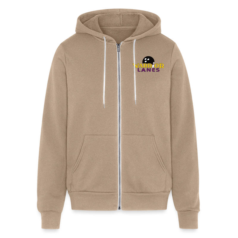 ST4L Sports - Bella + Canvas Unisex Full Zip Hoodie - Warrior Lanes - tan