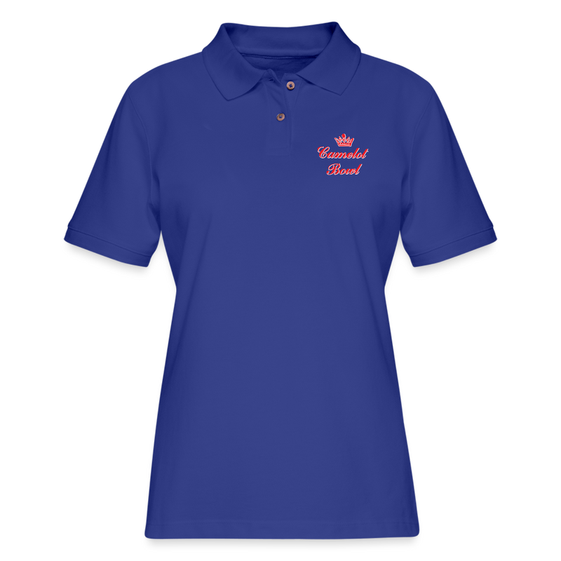 ST4L Sports - Women's Pique Polo Shirt- Camelot Bowl - royal blue