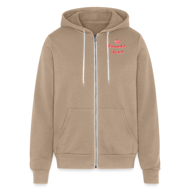 ST4L Sports - Bella + Canvas Unisex Full Zip Hoodie - Camelot Bowl - tan