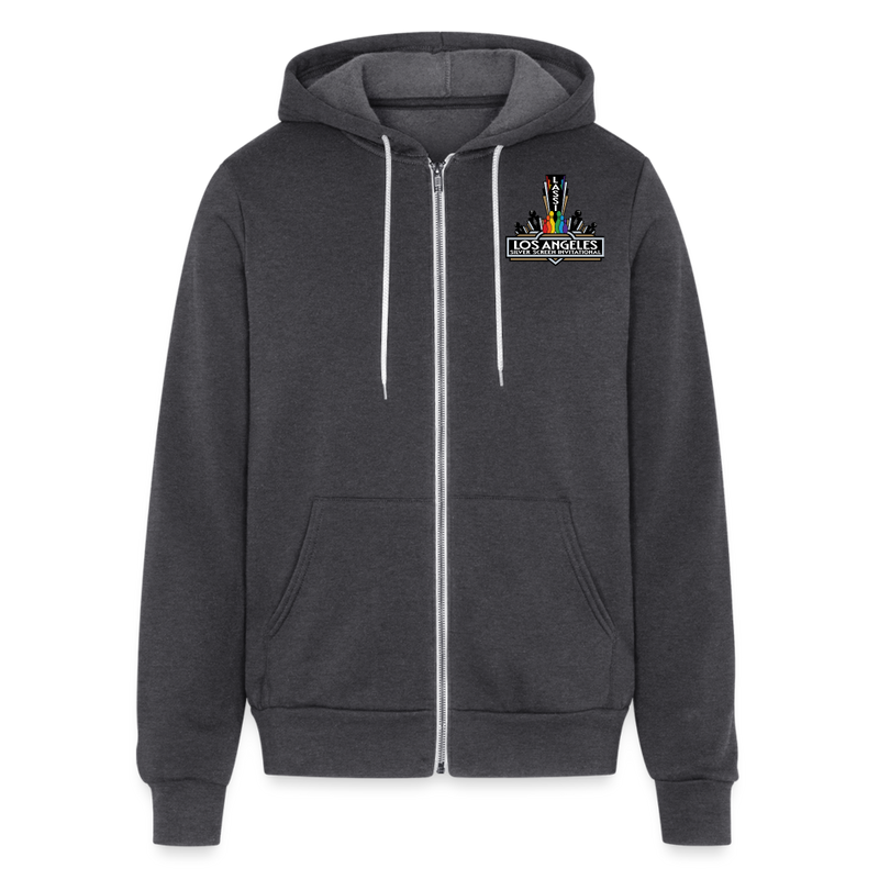 ST4L Sports - Bella + Canvas Unisex Full Zip Hoodie - LASSI - charcoal grey