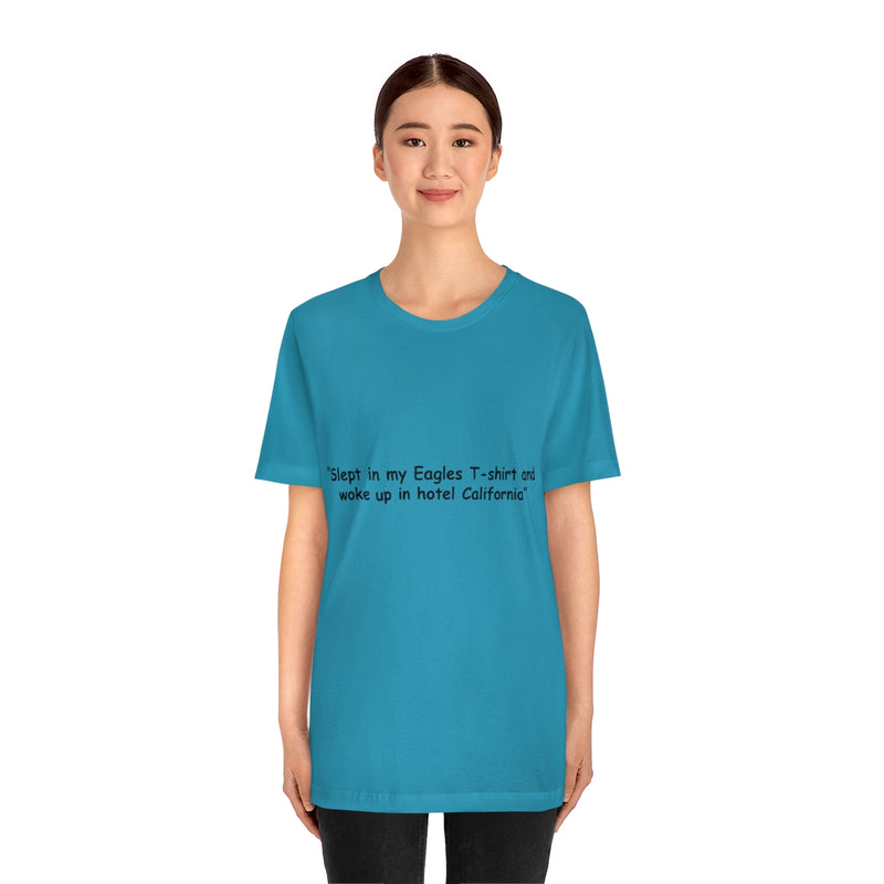 Unisex Jersey Short Sleeve Tee Eagles in Hotel California