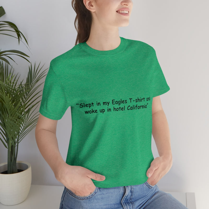 Unisex Jersey Short Sleeve Tee Eagles in Hotel California