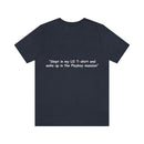 Unisex Jersey Short Sleeve Tee U2 in the Playboy Mansion