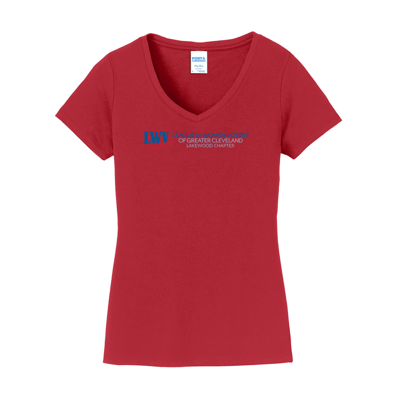 ST4L Sports LPC450V Port & Co Ladies V-Neck Tee - LWV