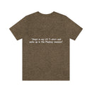 Unisex Jersey Short Sleeve Tee U2 in the Playboy Mansion