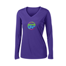 ST4L Sports - 353ST Ladies Long Sleeve PosiCharge®™ V-Neck Tee - Mermaid