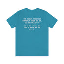 The Sexual Position Formerly Known as 69 is Now Called 96….. Unisex Short Sleeve Tee