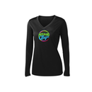 ST4L Sports - 353ST Ladies Long Sleeve PosiCharge®™ V-Neck Tee - Mermaid