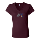 ST4L Sports - Women's Short Sleeve Jersey V-Neck Tee - MK