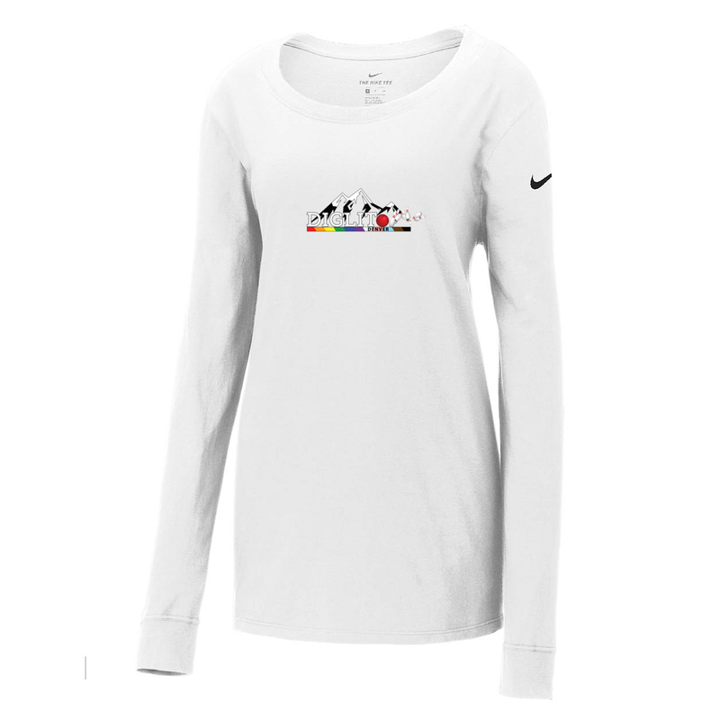 ST4L Sports - 5235 Nike Ladies Long Sleeve Scoop Neck Tee - DIGLIT