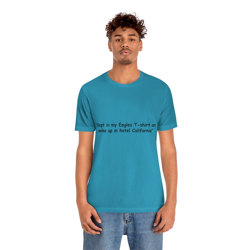 Unisex Jersey Short Sleeve Tee Eagles in Hotel California