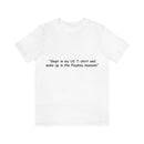 Unisex Jersey Short Sleeve Tee U2 in the Playboy Mansion