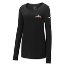 ST4L Sports NKBQ5235 Nike Ladies Long Sleeve Scoop Neck Tee Shrewsbury Lanes