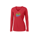 ST4L Sports - 353ST Ladies Long Sleeve PosiCharge®™ V-Neck Tee - Mermaid