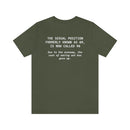 The Sexual Position Formerly Known as 69 is Now Called 96….. Unisex Short Sleeve Tee