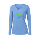 ST4L Sports - 353ST Ladies Long Sleeve PosiCharge®™ V-Neck Tee - Mermaid