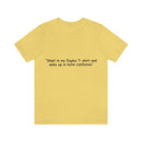 Unisex Jersey Short Sleeve Tee Eagles Hotel California