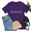 Unisex Jersey Short Sleeve Tee U2 in the Playboy Mansion