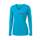 ST4L Sports LST353LS Sport-Tek Ladies LS V-Neck Tee - GLOB