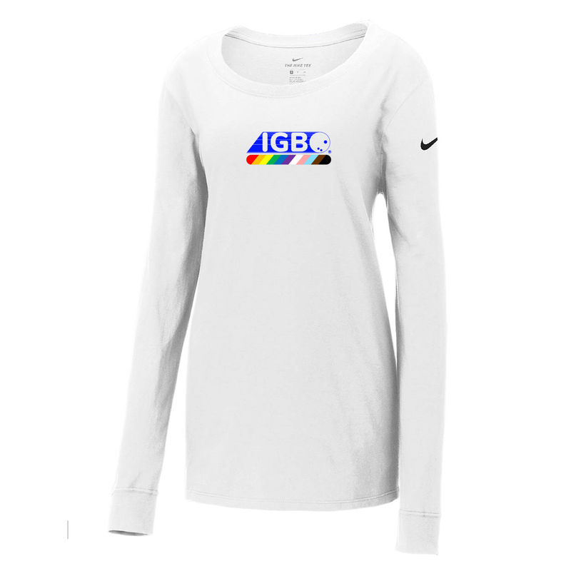 ST4L Sports - 5235 Nike Ladies Long Sleeve Scoop Neck T - IGBO