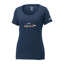 ST4L Sports NKBQ5236 Nike Ladies Scoop Neck Tee DIGLIT