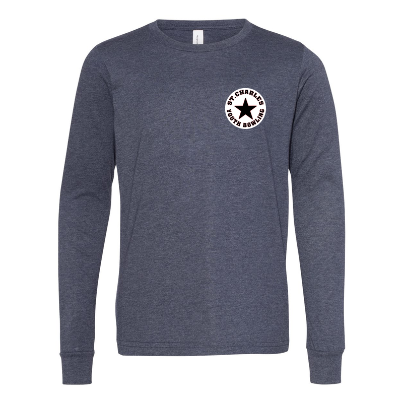 ST4L Sports B+C 501Y Youth Long Sleeve Tee St Charles Lanes Youth League