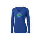 ST4L Sports - 353ST Ladies Long Sleeve PosiCharge®™ V-Neck Tee - Mermaid