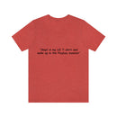 Unisex Jersey Short Sleeve Tee U2 in the Playboy Mansion