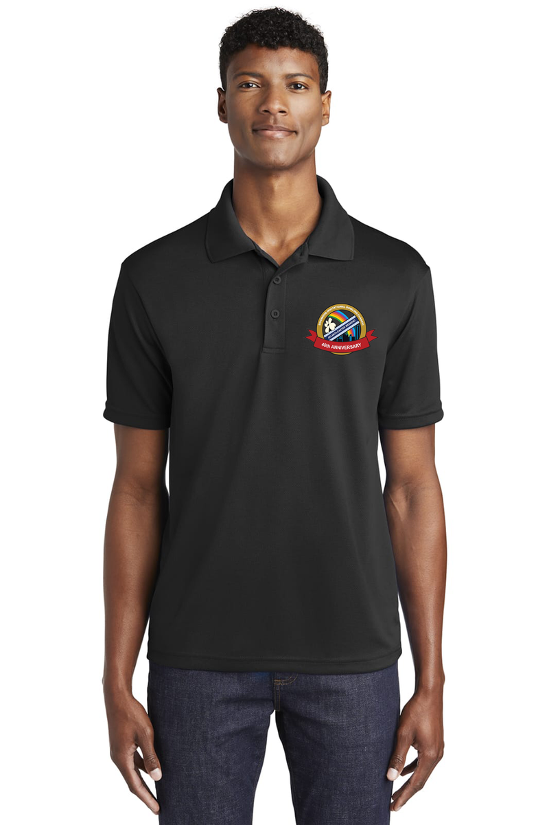 ST4L Sports - ST640 Racer Mesh Polo - Dogwood  ANNIVERSARY SHIRT ONLY COMES IN BLACK