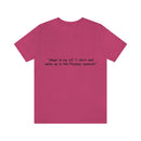 Unisex Jersey Short Sleeve Tee U2 in the Playboy Mansion