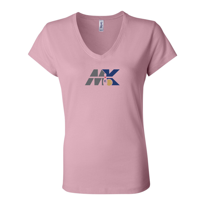 ST4L Sports - Women's Short Sleeve Jersey V-Neck Tee - MK