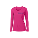 ST4L Sports LST353LS Sport-Tek Ladies LS V-Neck Tee - GLOB