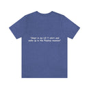 Unisex Jersey Short Sleeve Tee U2 in the Playboy Mansion