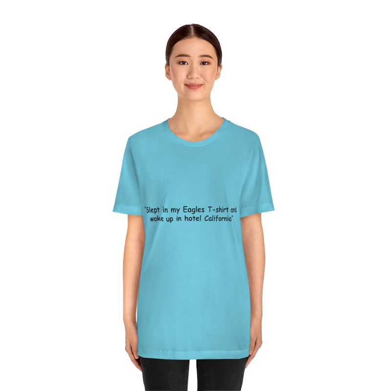 Unisex Jersey Short Sleeve Tee Eagles in Hotel California