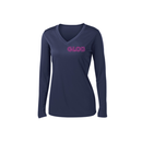 ST4L Sports LST353LS Sport-Tek Ladies LS V-Neck Tee - GLOB
