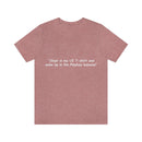 Unisex Jersey Short Sleeve Tee U2 in the Playboy Mansion