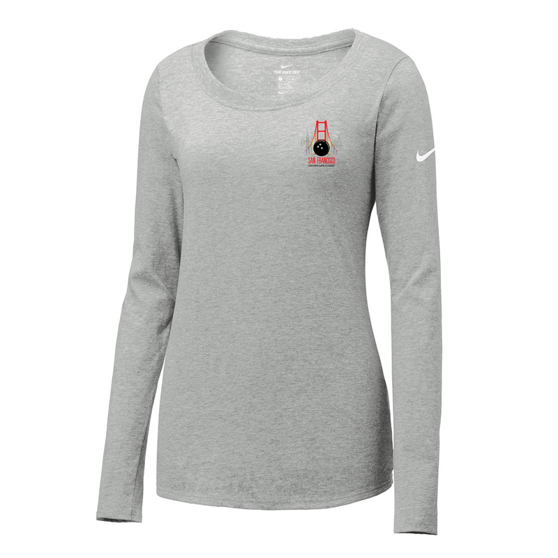 ST4L Sports - Nike Ladies Cotton Long Sleeve Scoop Neck Tee - SF Classic
